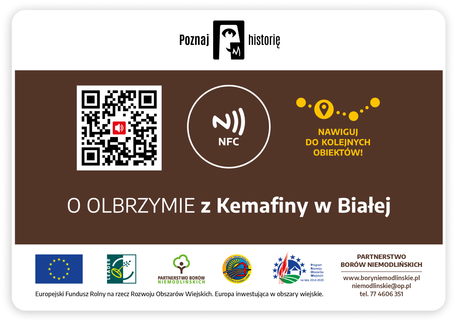 Tabliczka z QR kodem