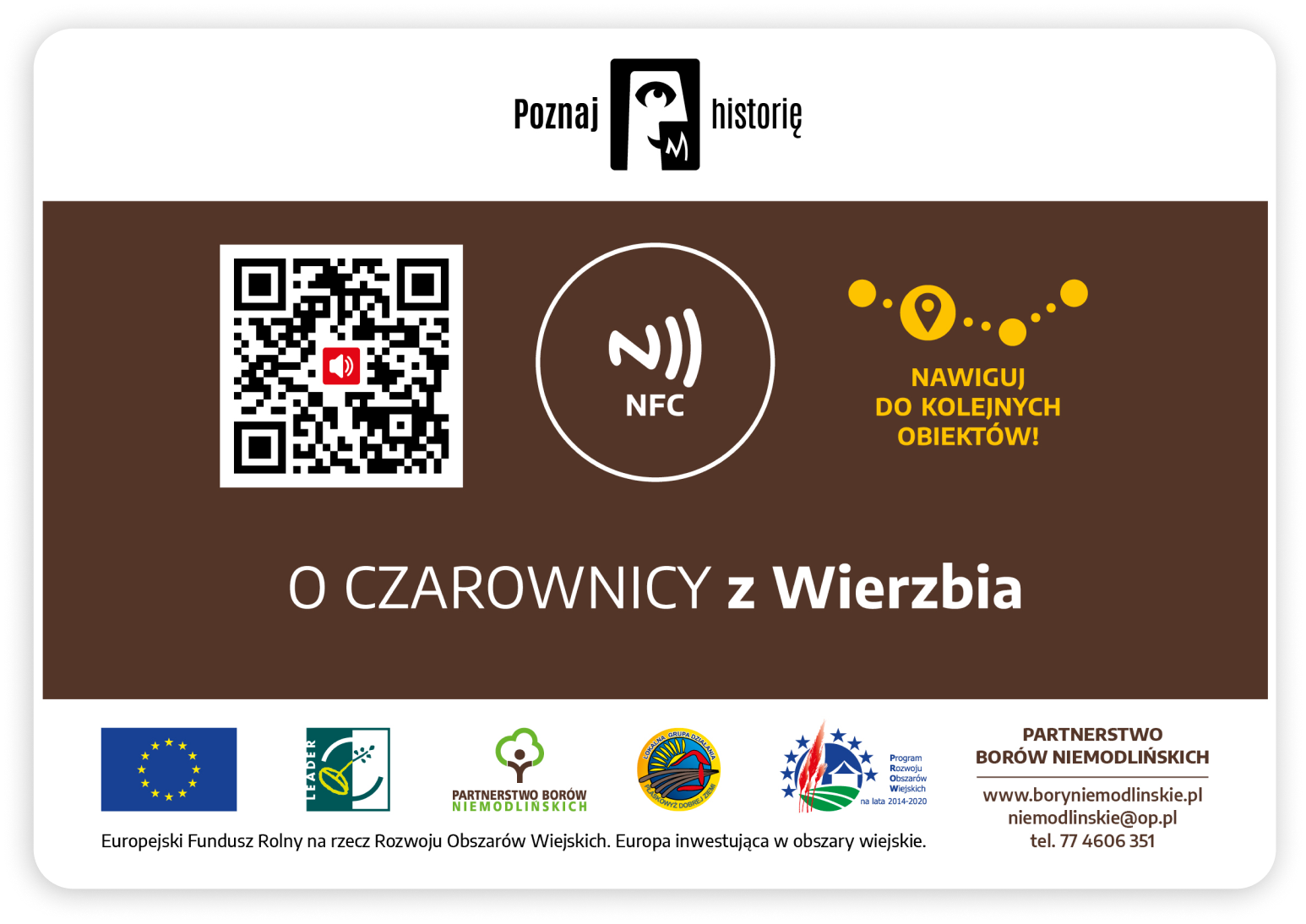 Tabliczka z QR kodem