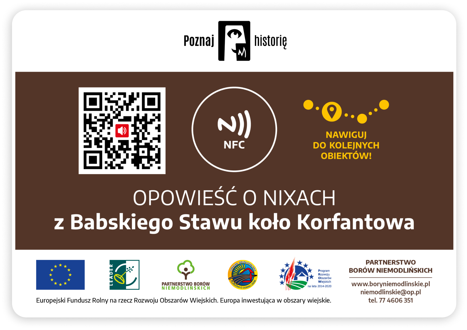 Tabliczka z QR kodem