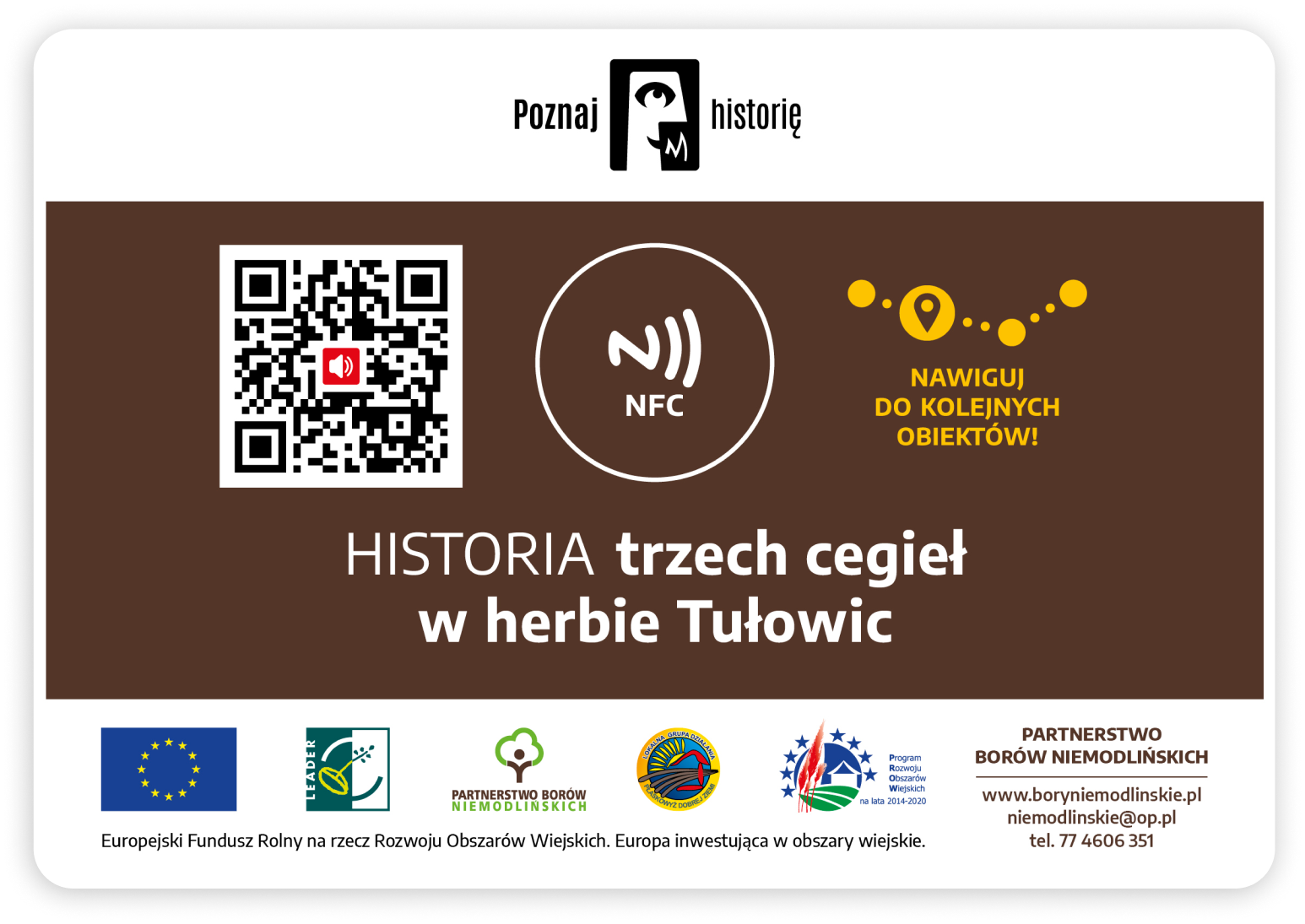 Tabliczka z QR kodem