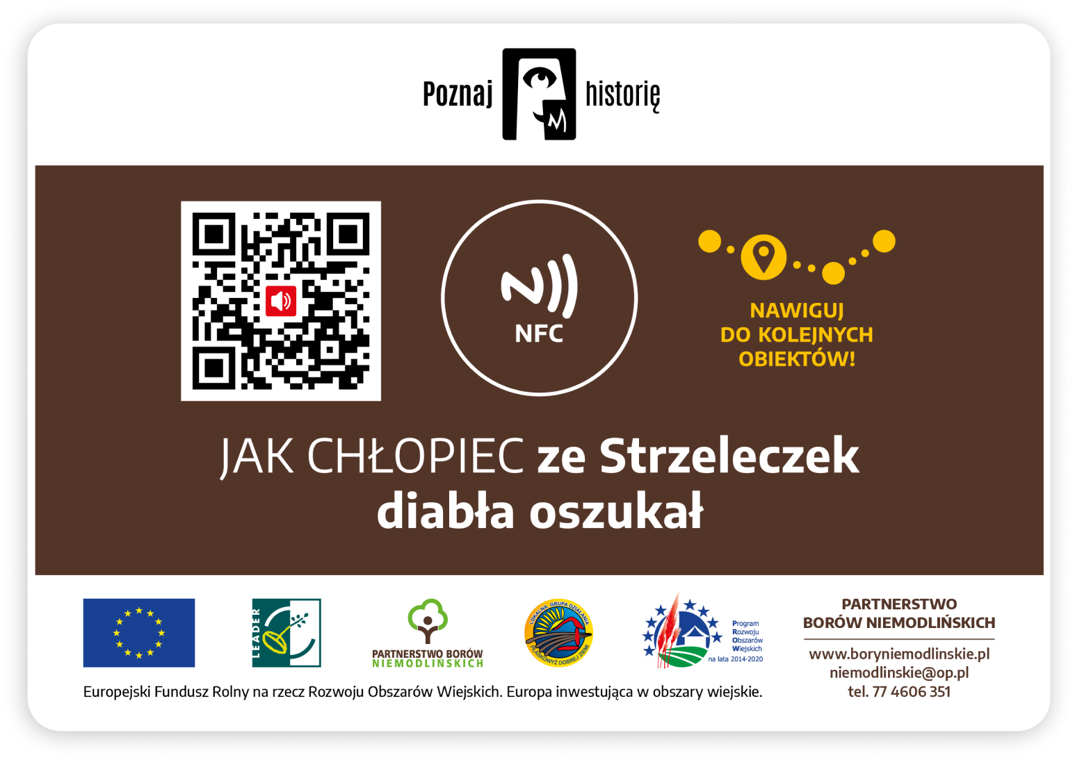 Tabliczka z QR kodem